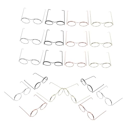 UPKOCH 20 Stück Mini-Brillen Für Puppen, Leichte Metallrahmen, Brillen, Miniatur-puppenhaus-zubehör, Stilvolle Puppenbrille Für DIY-projekte UPKOCH 20 Stück Mini-Brillen Für Puppen, Leichte Metallrahmen, Brillen, Miniatur-puppenhaus-zubehör, Stilvolle Puppenbrille Für DIY-projekte von UPKOCH