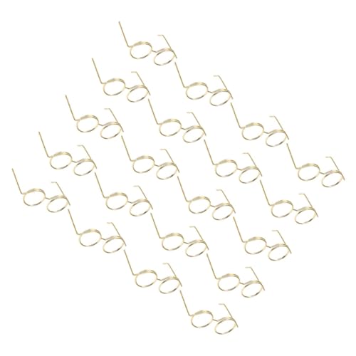 UPKOCH 20 Stück Mini-Brillenspielzeug Miniatur-Brillen-Requisiten Bastelbrille Brillen Foto Requisiten Miniatur -Szenenzubehör Mini-Gläser zum Basteln Miniaturbrille Metall Golden UPKOCH 20 Stück Mini-Brillenspielzeug Miniatur-Brillen-Requisiten Bastelbrille Brillen Foto Requisiten Miniatur -Szenenzubehör Mini-Gläser zum Basteln Miniaturbrille Metall Golden von UPKOCH