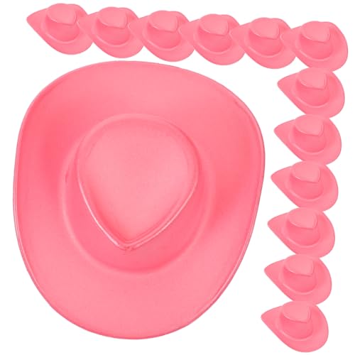 UPKOCH 20 Stück Mini Cowboyhut Babymütze Winzige Cowboyhüte Cowboyhut Weißer Cowgirlhut Miniatur Süße Puppe Sombrero Partyhüte Puppenhaus Trucker Damen Kleines Kunststoff von UPKOCH