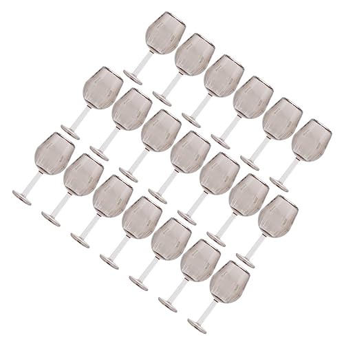 UPKOCH 20 Stück Mini Weingläschen Miniatur Zubehör Gläser Miniatur Kelche Puppenhaus Kelche Mini Mikro Kelche Miniatur Weinbecher Mini Foto Requisiten von UPKOCH