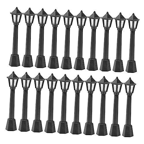 UPKOCH 20 Stück Miniatur Straßenlaternen Modelle Mikro Landschaftslichter Hohe Schwarze Lampen für Miniaturgärten und DIY Projekte Dekorativ und Robust UPKOCH 20 Stück Miniatur Straßenlaternen Modelle Mikro Landschaftslichter Hohe Schwarze Lampen für Miniaturgärten und DIY Projekte Dekorativ und Robust von UPKOCH