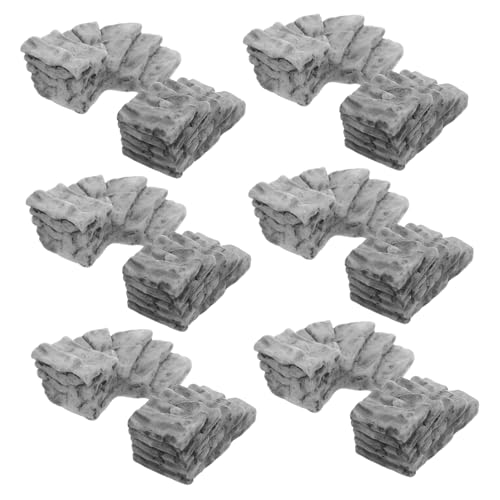 UPKOCH 20 Stück Puppenhauszubehör Treppenhäuserdekoration Miniaturdekor Light Grey UPKOCH 20 Stück Puppenhauszubehör Treppenhäuserdekoration Miniaturdekor Light Grey von UPKOCH