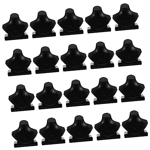 UPKOCH 20 Stücke Miniatur Halskette Modell Für Puppen Schwarz Schmuck Display-ständer Spielhaus Zubehör UPKOCH 20 Stücke Miniatur Halskette Modell Für Puppen Schwarz Schmuck Display-ständer Spielhaus Zubehör von UPKOCH