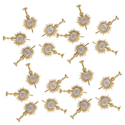 UPKOCH 20 Stück Religiöse Parteizubehör Erste Heiligenlicht-topper-dekorationen Religiöser Weihnachtsschmuck Religionsparty-ornamente Bibel-kuchen-deckel Legierung Golden UPKOCH 20 Stück Religiöse Parteizubehör Erste Heiligenlicht-topper-dekorationen Religiöser Weihnachtsschmuck Religionsparty-ornamente Bibel-kuchen-deckel Legierung Golden von UPKOCH