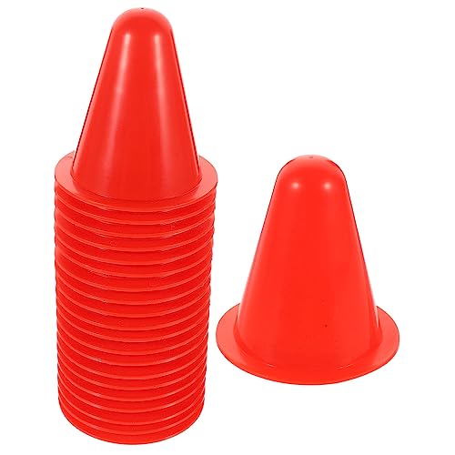 UPKOCH 20stücke Verkehrshütchen Aus Kunststoff Farbige Agility Sport Roller Skating Fußballtraining Und Übungen Stabiles Design Leicht Und Stapelbar von UPKOCH