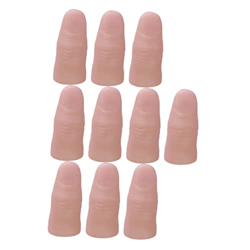 UPKOCH 20 Stück Gruselige Fake Finger für Halloween Cosplay Realistische Fingerhülsen aus Vinyl für Zaubertricks und Bühnenshow als Spielzeug Requisite und Partygeschenk von UPKOCH