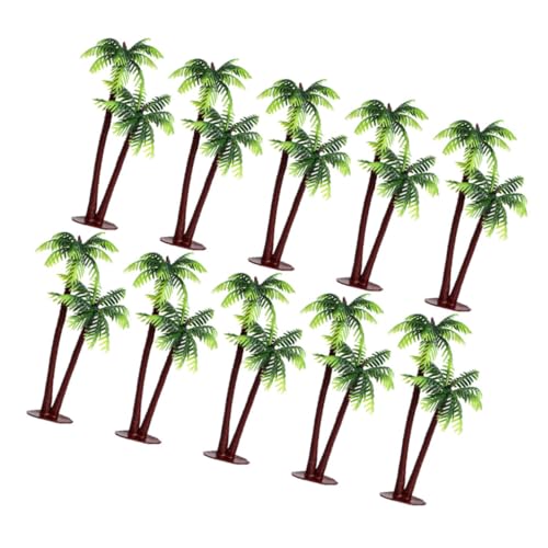 UPKOCH 20 Stück Simulierte Kokosnussbaum-Aquariumdekoration kunstpflanze Artificial Tree Kokospalme Tank künstliche Pflanzen Miniaturbäume kunststoffpflanzen Aquarium Dekoration von UPKOCH