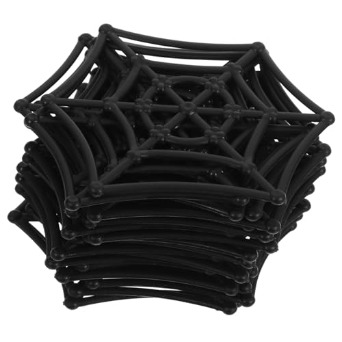 UPKOCH 20 Stück Spinnennetz Partytütenfüller Halloween Kostüm Mini Zappelraupen Figuren Gruselige Gefälschte Halloween Partytüten Dekoration Halloween Spinnennetz Requisiten von UPKOCH