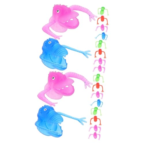 UPKOCH 20 Stück Teiliges Dinosaurier Fingerpuppen Set Lustige Handspielzeug für Puppentheater Gruselige Muster Bunte Mitgebsel für Party und Geschichtenerzählen Pädagogisch und von UPKOCH
