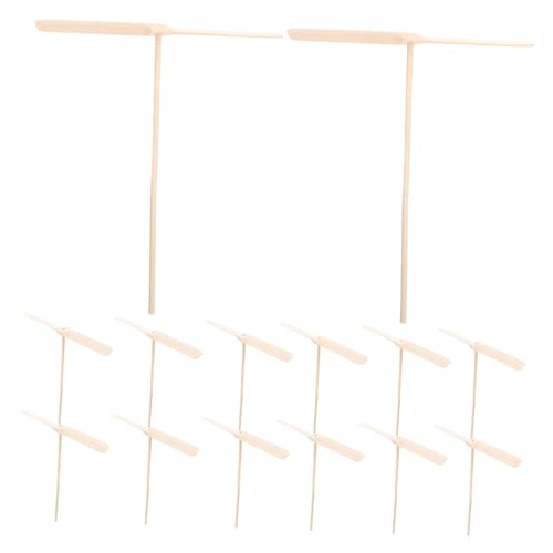 UPKOCH 20 Stück Teiliges Holz Flugspielzeug aus Naturmaterial Interaktives Propeller für Fördert Bewegung und Outdoor Spaß Übungsspielzeug für Freizeitgestaltung von UPKOCH