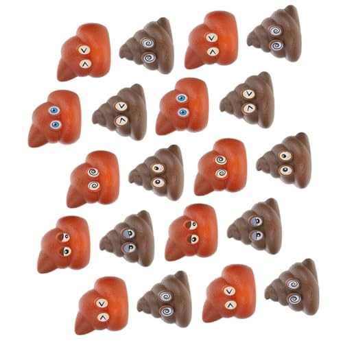 UPKOCH 20 Stück Teiliges Lustige Fake Poop Spielzeuge Realistische Imitation Wurfspielzeug für Party Kreative Streiche Requisiten für Halloween und Aprilscherz von UPKOCH