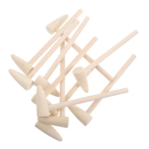 UPKOCH 20 Stück Teiliges Mini Holzhammer für Kleine Holz Mallets Pädagogisches DIY Klopfspielzeug Kindgerechte für Feinmotorik Kreatives Rollenspiel zum und Gruppenspiel von UPKOCH