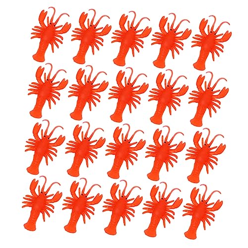 UPKOCH 20 Stück Teiliges Mini Lobster TPR Realistische Unterwasser Tiere für Spaß und Deko Elemente von UPKOCH