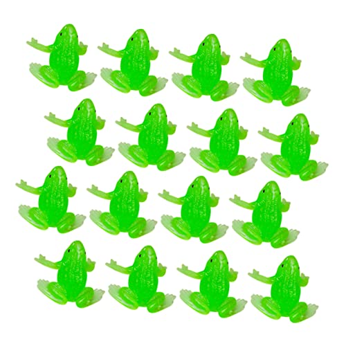 UPKOCH 20 Stücke Realistische Froschfiguren Simulierte Frosch Modellspielzeuge für Kinderzimmer und Garten Lernspielzeug für Rollenspiele TPR Material Miniatur Deko für Zuhause und Büro von UPKOCH