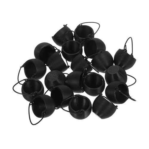 UPKOCH 20 Stück Teiliges Miniatur Halloween Kessel Kleine Miniatur Kessel Ornamente Vielseitige Mini Cauldron Töpfe für Partydeko Halloween Szene Camping und Rollenspiele Leicht und von UPKOCH