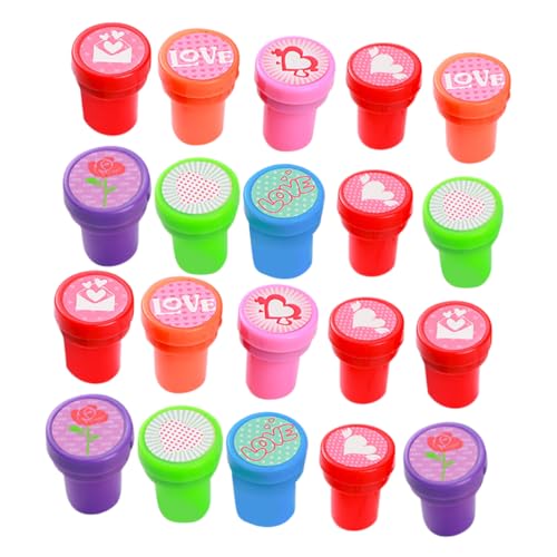 UPKOCH 20 Stück Teiliges Stempelset Cartoon Stamps mit Vorintegrierter Niedliche DIY Stempel für Scrapbooking Tagebuch Partygeschenke und Kinderbelohnungen Gemischte von UPKOCH