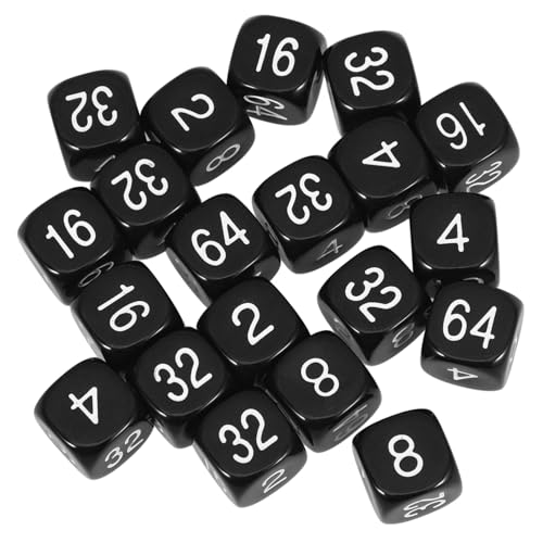UPKOCH 20 Stück Würfel lehren Requisiten Planke Tischspielwürfel große Würfel Partyspielwürfel mehrere 6 Würfel Partygeschenk Würfelspielspielzeug Partyzubehör Acryl Black UPKOCH 20 Stück Würfel lehren Requisiten Planke Tischspielwürfel große Würfel Partyspielwürfel mehrere 6 Würfel Partygeschenk Würfelspielspielzeug Partyzubehör Acryl Black von UPKOCH
