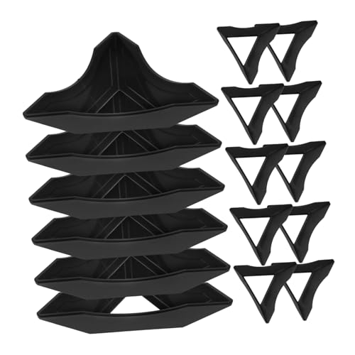 UPKOCH 20 Stück Zauberwürfelbasis Basis anzeigen Displayhalter Puzzle-Halter Stativ Basen Aufbewahrungswürfel Dreieck Steht Stand Würfelhalter Würfelständer Stck Black von UPKOCH