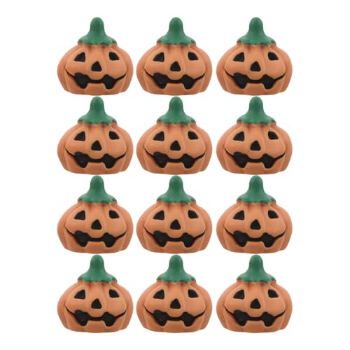 UPKOCH 20 kleine Kürbisfiguren: Jack-O-Lantern-Miniaturen mit gruseligen Gesichtern, Halloween-Partygeschenke, Bastelbedarf für die Klassenzimmerdekoration, Rollenspiele von UPKOCH