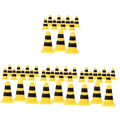 UPKOCH 200 STK Simulationsrequisiten Für Straßensperren Mini-verkehrszeichen-Spielzeug Straßensperre Zeichen Straßenverkehrsschranke Straßenschild Spielzeug Kuchen Plastik Kind Miniatur von UPKOCH