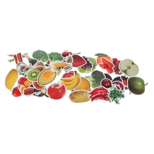 UPKOCH 200 Stück Bildungsaufkleber Lebensmittelaufkleber Obst Und Gemüseaufkleber Ernteaufkleber Für Gemüseaufkleber Kinderaufkleber Obstaufkleber Kartoffelaufkleber von UPKOCH