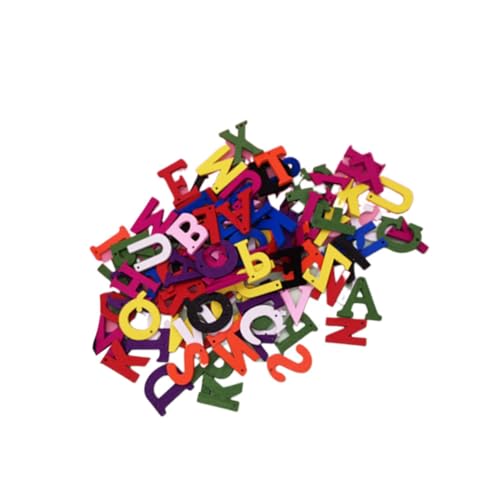 UPKOCH 200 Stück Buchstaben Holzausschnitte Briefe Kleine Buchstabenaufkleber Aus Vinyl Buchstaben Zum Basteln Federmäppchen Alphabet-Aufkleber Aufkleberpapier Planke Holzhandwerk von UPKOCH