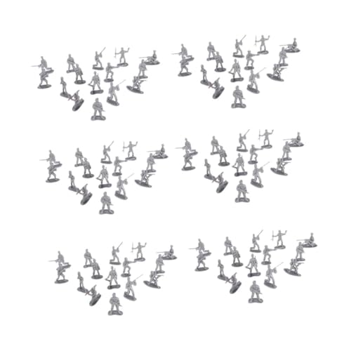 UPKOCH 200 Stück Teiliges Spielzeugset aus Robustem Kunststoff Statische Soldatenfiguren mit Glatten Kanten für Interaktives und Fantasievolles Nachspielen von Zufällige Zufällige Farbe von UPKOCH