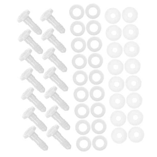 UPKOCH 20Sätze Puppengelenke für DIY Puppenbau Weiße Kunststoffgelenke Bewegliche Gelenke für Puppen und Bären Sicheres und Langlebiges Bastelzubehör für Kreative Projekte von UPKOCH