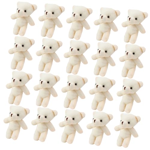 UPKOCH 20St Mini-Bär- kuschelbären Plush Kuschelbärchen dekorative Bärenfiguren Hängender Bärenanhänger hängende Mini-Bärenfiguren entzückende kleine Bären Stoff von UPKOCH