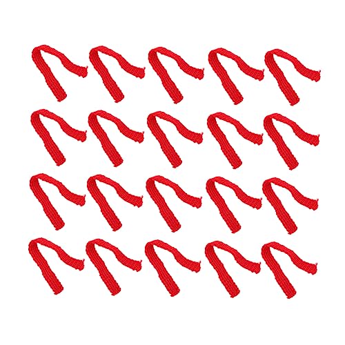 UPKOCH 20 Stück Mini-spielzeugfiguren-schals – Gestreifte Wolle Für Kreative Puppendekoration Partyzubehör von UPKOCH