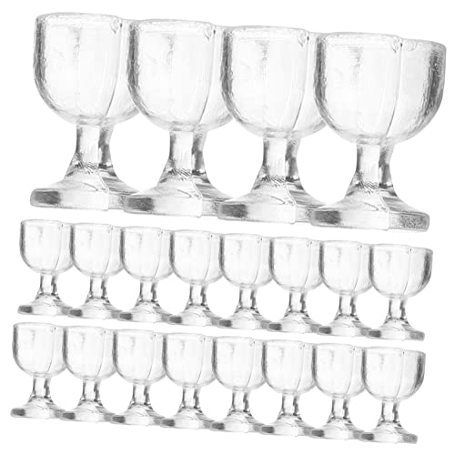 UPKOCH Miniatur-weinkelche in Einzigartiger Form 20er-Set Für Puppenhaus Jungen Und Mädchen Spielzeug Miniatur- -zubehör von UPKOCH