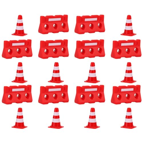 UPKOCH 20St Simulationsrequisiten für Straßensperren Verkehrskegelschild Verkehrszeichen-Spielzeug Spielzeuge Embleme Spielset mit Straßenschildern kleine Verkehrszeichen von UPKOCH