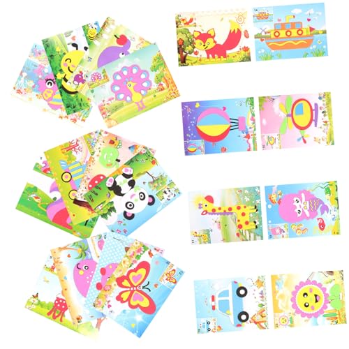 UPKOCH Sticker-Set – 20-teiliges Eva-Aufkleber-Spielzeug Mosaik-aufkleberkunst Für Kinder Pädagogisches Bastelzubehör Sicher Für Kleinkinder von UPKOCH