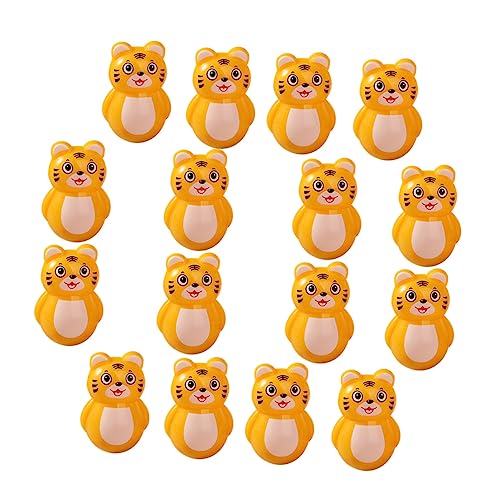 UPKOCH 20-teiliges Tiger-wackelspielzeug Plüsch-Tumbler-Puppen Ideale Schreibtischdekoration Für Kinder von UPKOCH