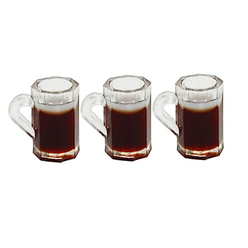 UPKOCH Mini-bierkrüge Für Mini-häuser Set Mit 20 Miniatur-biergläsern Bezauberndes Mini-Bierkrug- Landschafts-Bierkrug-Set Braune Simulation von UPKOCH