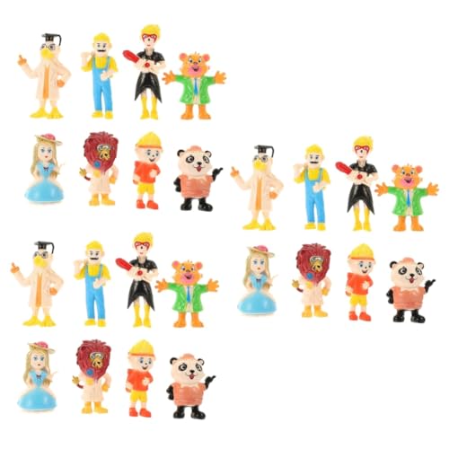 UPKOCH 24 STK Marionetten-Tierverzierungen Marionettenfigur Mini-Menschen-Figur schreibtischdeko Schreibtisch Dekoration kinderspielzeug Spielzeug für Kleinkinder Mini-Puppenornament PVC von UPKOCH