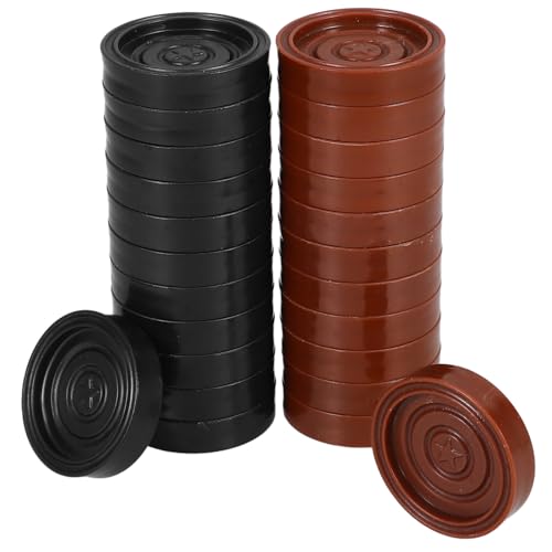 UPKOCH Schachfiguren Aus Kunststoff 24-teiliges Schachbrett-Set Für Zuhause Reisen Und Spiele Im Freien Dekoratives Schachbrett-zubehör von UPKOCH