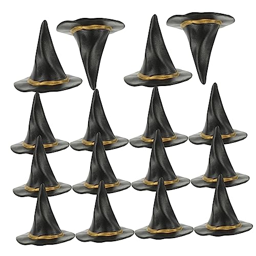 UPKOCH 24 Stück Hexen Partygeschenke Mini Zaubererhüte Hut Winzige Dekorationen Hexenhüte Kleine Hexenhüte Kesselfiguren Mini Hüte Zum Basteln Lustige Hüte Puppenhaus von UPKOCH