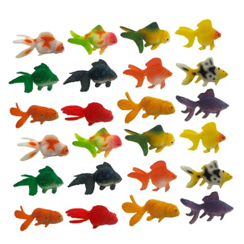 UPKOCH 24 Stück Künstlicher Deko Fischfigurenmodell -Modell Fischspielzeug Kleine Fischfiguren Lebensechter Falscher Fisch Realistische Fischmodelle Kleiner Fisch PVC von UPKOCH