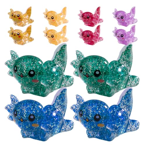 UPKOCH 24 Stück Mini Axolotl Figuren Set Teiliges Set von Niedlichen Mini Skulpturen für Aquarien Dekorationen und DIY Projekte für Axolotl und Sammler von UPKOCH