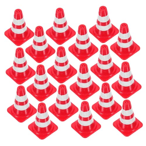 UPKOCH 24 Stück Mini Straßensperrenkegel Sand Vorzappeln Fliegenspiel Toss Mini Verkehrsmodelle Spielspielzeug Pädagogisches Lernspielzeug Simulation Straßenschild von UPKOCH