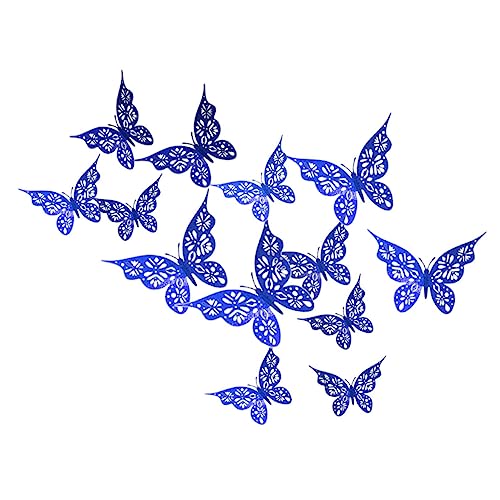 UPKOCH Schmetterlinge Wandtattoo 24 Stück 3D Schmetterlinge Aufkleber Schmetterling Wandkunst Aufkleber Home Dekorative Aufkleber Schmetterling Aufkleber Für Party von UPKOCH