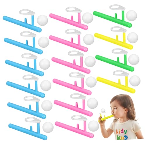 UPKOCH 24stücke Schwimmendes Blasballspielzeug Mit Kleinen Plastikbällen Balance-Spiel Für Junge Mädchen Lustiges Blasball-Spiel Für Drinnen Und Draußen Partygeschenk Mit von UPKOCH