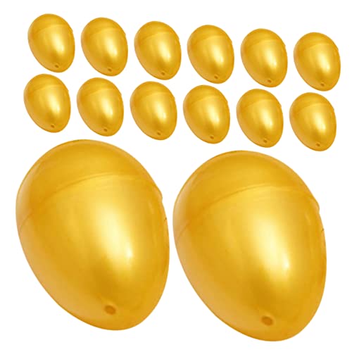 UPKOCH 24 Stück Teiliges Befüllbare Goldene Kunststoff Eier Leere Ostereier zum Füllen Geschenkverpackung Glatte Oberfläche Sicher für Ostern Geburtstag Partys und Dekoration UPKOCH 24 Stück Teiliges Befüllbare Goldene Kunststoff Eier Leere Ostereier zum Füllen Geschenkverpackung Glatte Oberfläche Sicher für Ostern Geburtstag Partys und Dekoration von UPKOCH