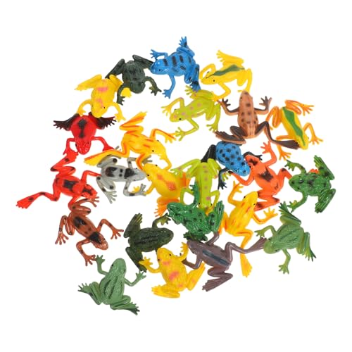 UPKOCH 24 Stück Teiliges Froschfiguren aus Kunststoff Realistische Froschmodelle für Kreative Tierdekoration für Naturbeobachtung Frühkindliche Bildung und Wohnraumgestaltung von UPKOCH