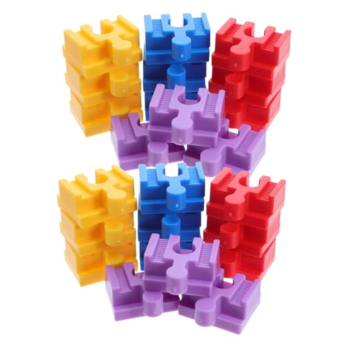 UPKOCH 24 Stück Teiliges Kunststoff Schienenverbinder für Bunte Stabile Steckverbinder für Mehrstöckige Spielzeugeisenbahn Kompatibel mit Baustein Zugsets Robuste Gleisadapter für UPKOCH 24 Stück Teiliges Kunststoff Schienenverbinder für Bunte Stabile Steckverbinder für Mehrstöckige Spielzeugeisenbahn Kompatibel mit Baustein Zugsets Robuste Gleisadapter für von UPKOCH