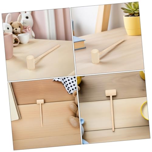 UPKOCH 24 Stück Teiliges Mini Holzhammer für Kleine Naturbelassene Holzhämmer Leichte Holzspielzeuge für Kreative Bastelprojekte Schokoladenbrechen und Partyspiele Kindgerechte Mini von UPKOCH