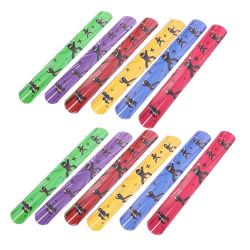 UPKOCH 24 Stück Teiliges Ninja Schnapparmband aus Kinderfreundlichem PVC Buntes Halloween Partyzubehör für Jungen und Mädchen Fördert Motorik Koordination und Soziale Fähigkeiten für UPKOCH 24 Stück Teiliges Ninja Schnapparmband aus Kinderfreundlichem PVC Buntes Halloween Partyzubehör für Jungen und Mädchen Fördert Motorik Koordination und Soziale Fähigkeiten für von UPKOCH