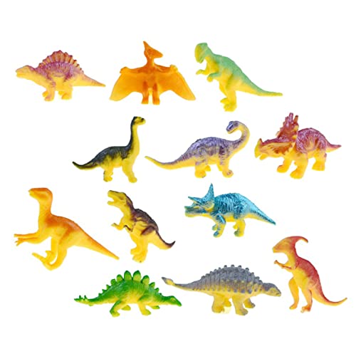 UPKOCH 24 Stück Teiliges aus Niedlichen Dinosaurierfiguren für Interessante Dinosaurier Figuren aus Langlebigem für Geburtstagsfeiern und Dekoration Sicheres ohne Scharfe Kanten Fördert von UPKOCH