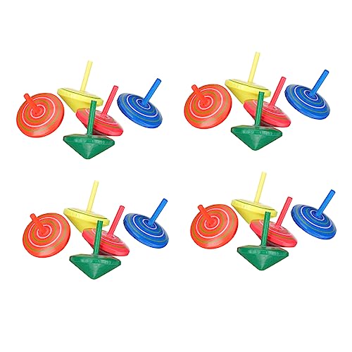 UPKOCH 24St Kleiner hölzerner Kreisel Holzspielzeug Partytütenfüller Spielzeug für Kinder Kinderspielzeug Slice Spielzeuge Spielset aus Holz Kreiselspielzeug aus Holz Top-Spielzeug Jacke von UPKOCH